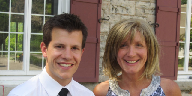 Aaron Taber and his aunt